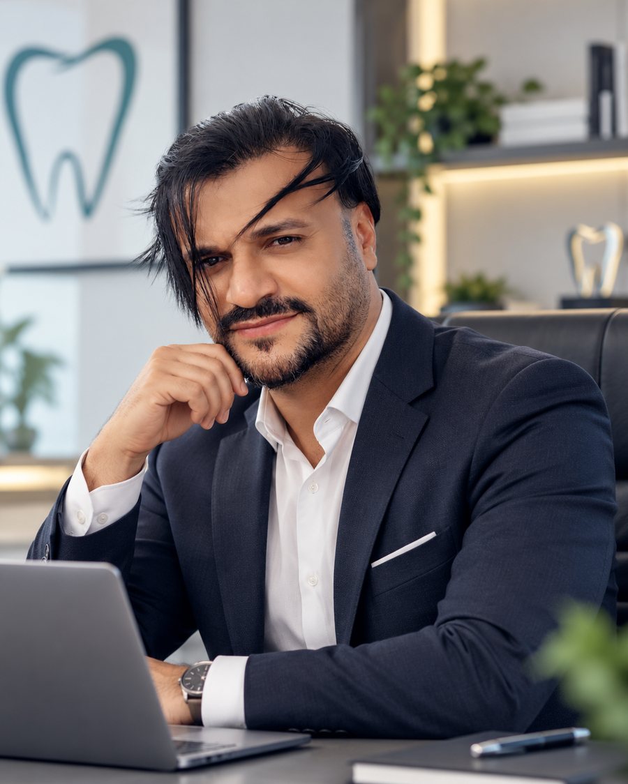 Mahir Yildiz at his desk